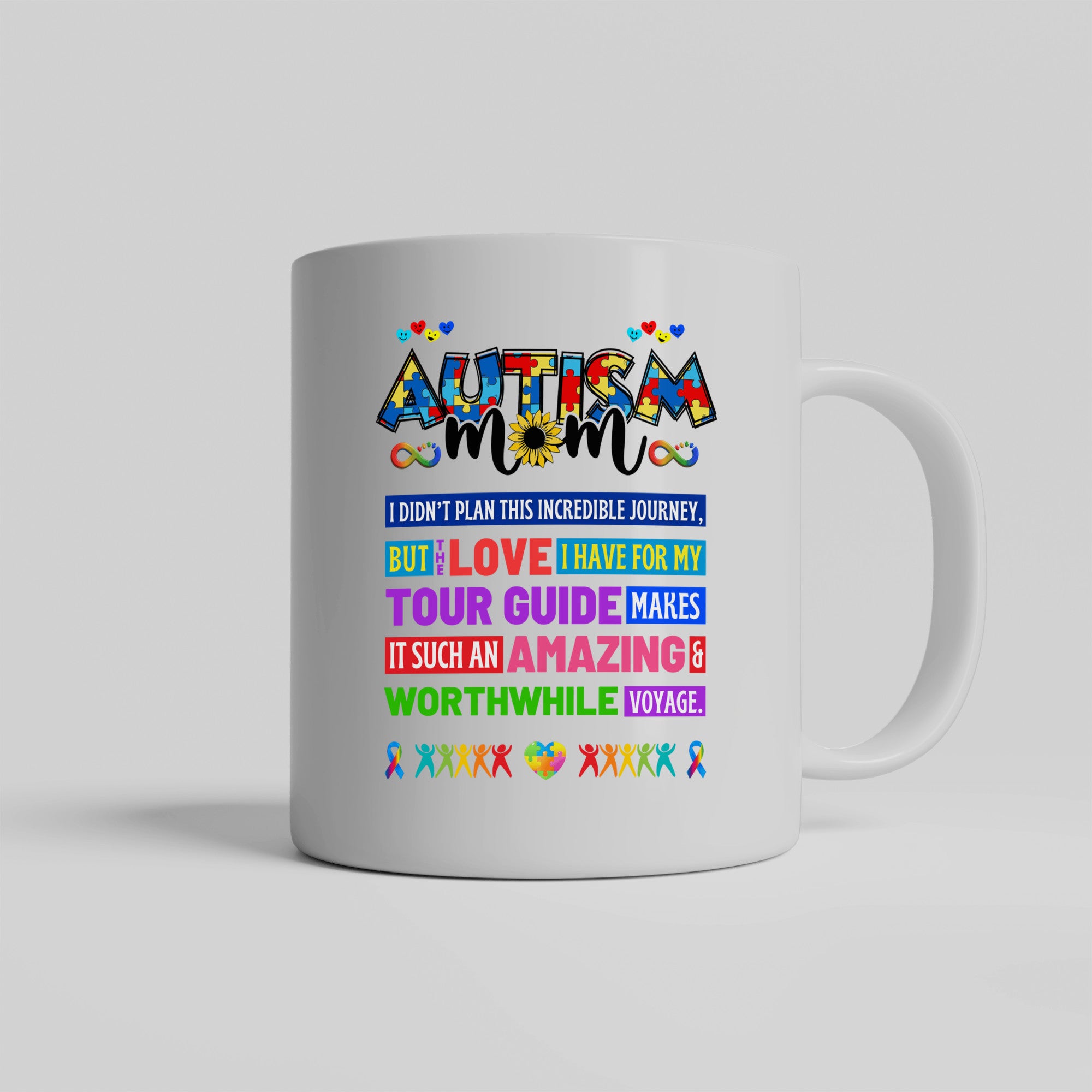 Mug Autism Mom, Ceramic Coffee