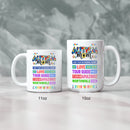 Mug Autism Mom, Ceramic Coffee